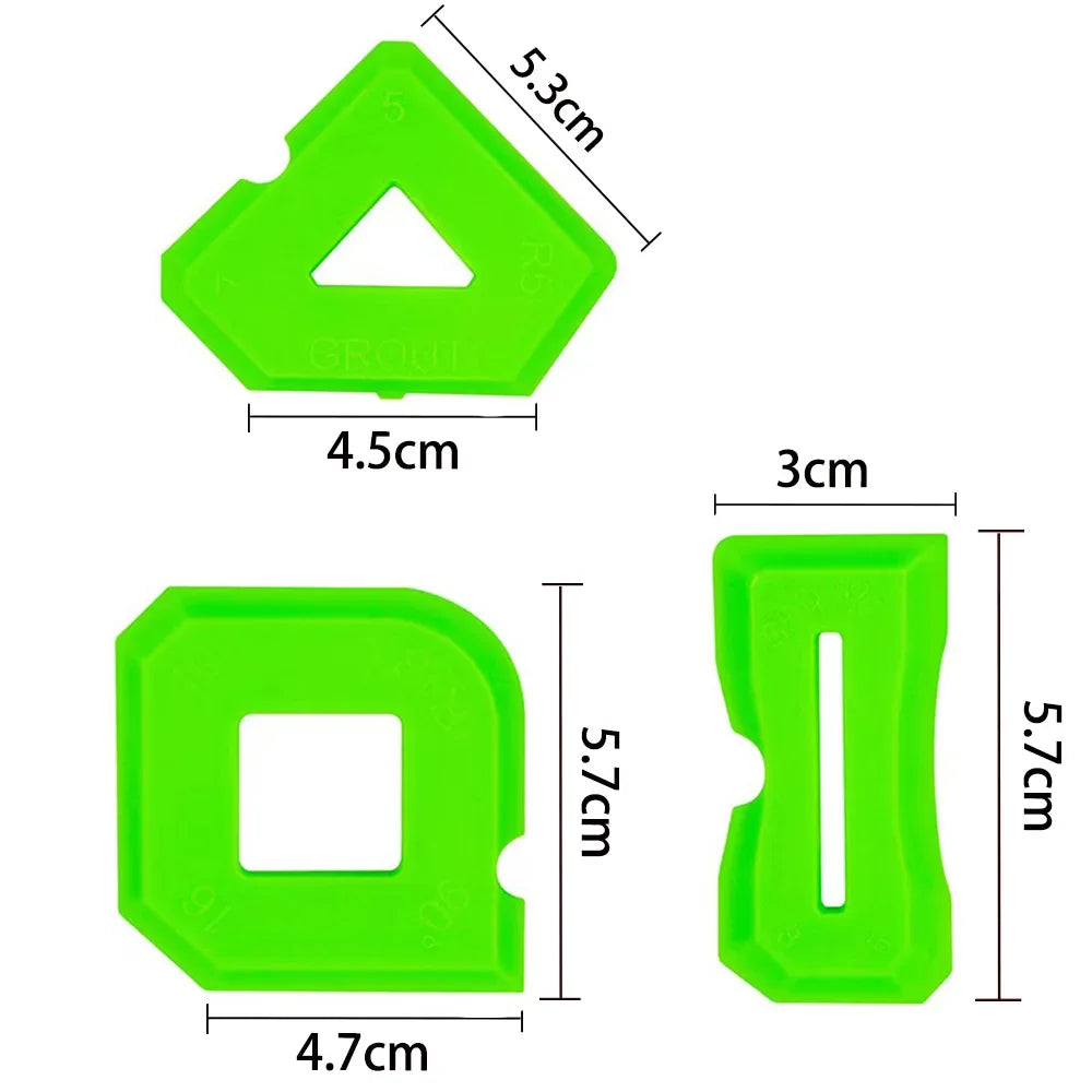5in1 Silicone Scraper Squeegee Glue Remover Knife Caulking Angle Beauty Crack Trowel Tool Grout Scraper Kit Multifunctional Home