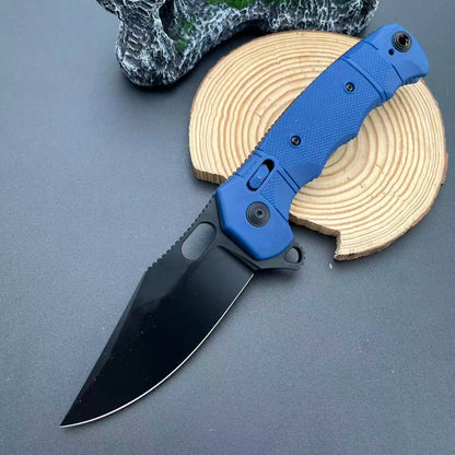 SEAL XR 8Cr13Mov Blade Outdoor Folding Knife Portable Camping Knives High Hardness Hiking Fishing Compact Knife Daily Utility Gear Wilderness Activities Essential Camping Climbing Portable Multitools Nylon Fiber Handle
