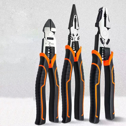 8''/9”Universal Multifunctional Diagonal Pliers Needle Nose Pliers Hardware Tools Universal Wire Cutters Electrician Wire Pliers