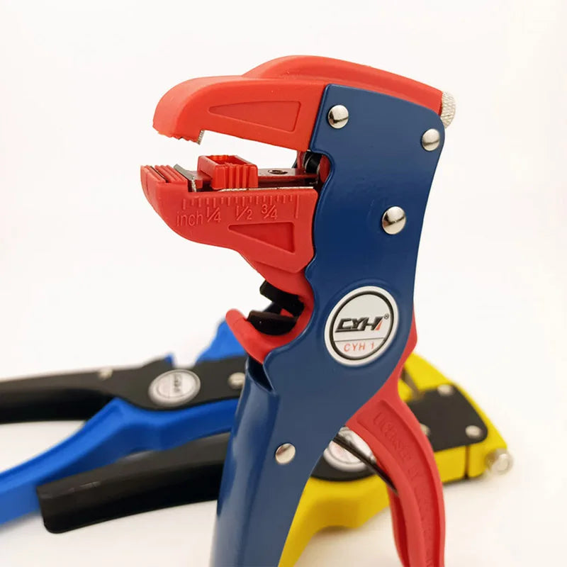 Bomurph Automatic Wire Stripper and Cutter, 2 in 1 Adjustable Electrical Cable Wire Stripping Tool Eagle Nose Pliers