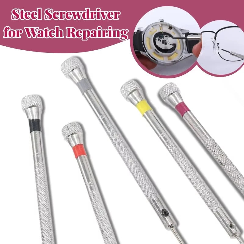 5 Pcs Precision Screwdriver Set for Watch Eyeglasses Jewelry Repair Waterproof Wear-Resistant Portable Hand Tools