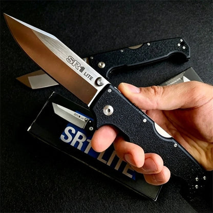 Camping Pocket Knife Outdoor Multifunctional Folding Knife Survival EDC Tools Portable with Reversible Clip