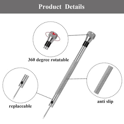 5 Pcs Precision Screwdriver Set for Watch Eyeglasses Jewelry Repair Waterproof Wear-Resistant Portable Hand Tools