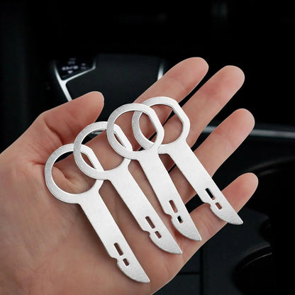 4Pcs Radio Stereo Removal Extractor Key Release Pin Head Unit Audio Install Tool For Volkswagen Audi Mercedes Benz BMW Car Parts