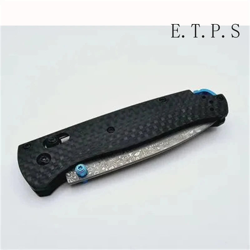 Lock Knives BM 535 Bugout Folding Pocket Knife Damascus Steel Carbon Fiber Handle Hunting Outdoor Knife Camping Survival Tools