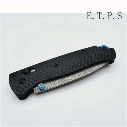 Lock Knives BM 535 Bugout Folding Pocket Knife Damascus Steel Carbon Fiber Handle Hunting Outdoor Knife Camping Survival Tools