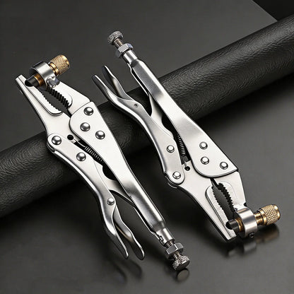 Refrigerant Recovery Pliers Air Conditioner Hose Locking Clamp Copper Pipe Crimper Tool HVAC Repair Crimping Pliers