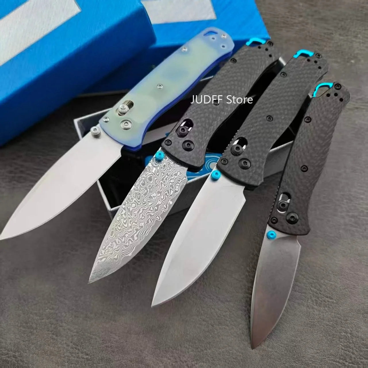 Outdoor Pocket Knife - BM 535/ 533-3 AXIS Multifunctional Folding Knife, Utility Folder Tools, Carbon Fiber/ G10 Handle, with Pocket Clip, for Camping, Adventure Exploration, Hiking, Portable Fruit Cutter