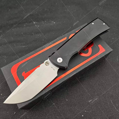 Redencion PT229 Outdoor Ambidextrous Pocket Knife T6 Aluminum Handle Premium Jungle Camping Adventure Everyday Carry Tool Practical D2 Blade Folding Knives