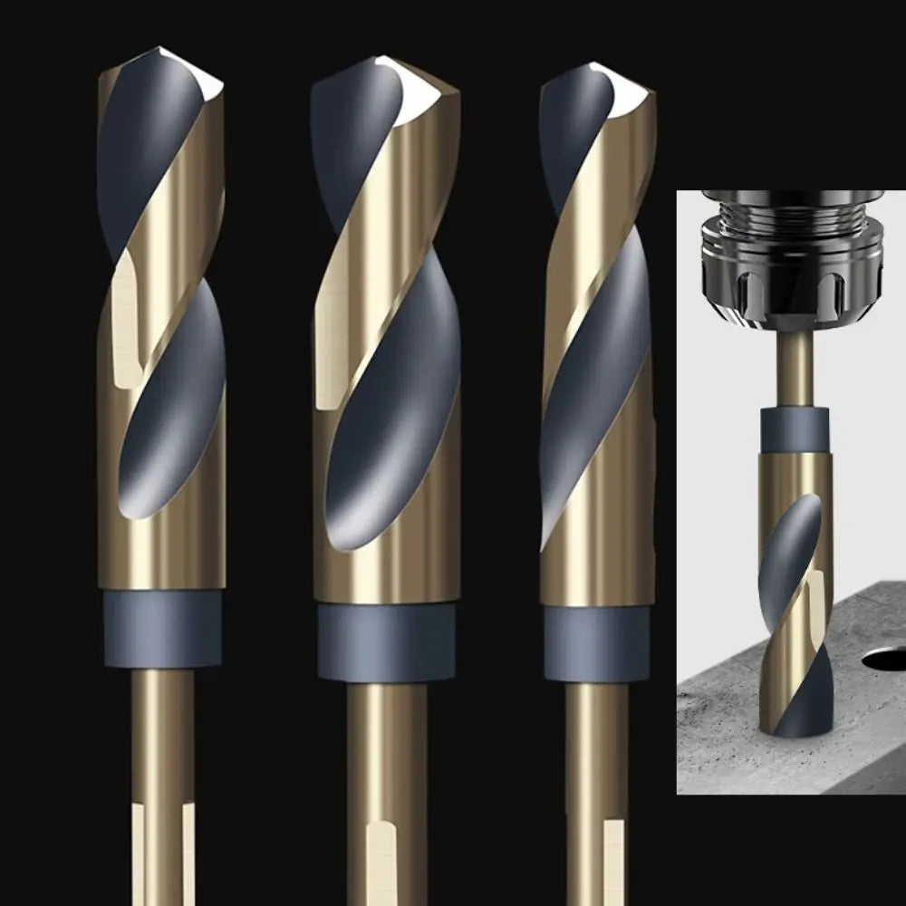 Portable 12mm-20mm Twist Drill HSS Spiral Cobalt Drill Bit Durable Round Shank Reduced Shank Drills