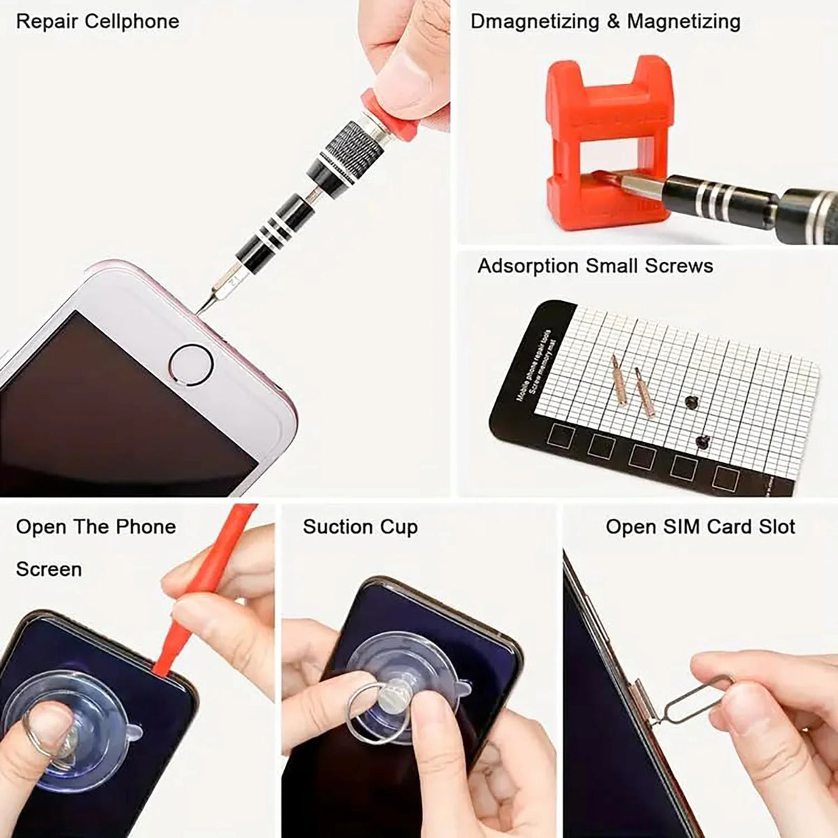 115-in-1 Precision Screwdriver Sets, Professional Repair Tool Kit for Electronics, Phone, Watch, Automotive Maintenance