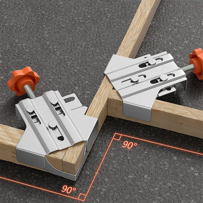 Corner Clamp Steel 90 Degree, Right Angle Clamp Carpenter Quick Splicing Clamp With Adjustable Swing Jaw for DIY Framing Welding