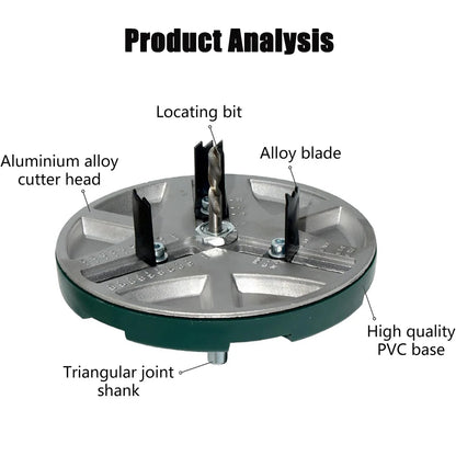Adjustable Round Hole Saw Tool, Adjustable Hole Saw Diameter 45mm-130mm Woodworking Cutting Tools Hole Opener