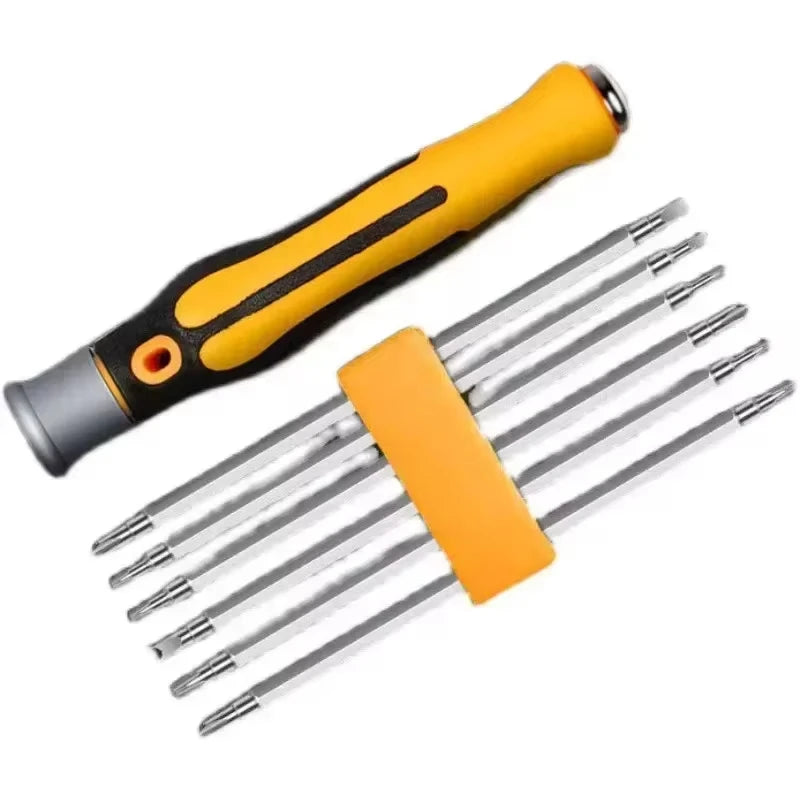 Mini Screwdriver Set 12 in 1 Precision Repair Tool Kit with Torx Phillips Slotted Magnetic Drill Bits for Camera Drone Watch PC