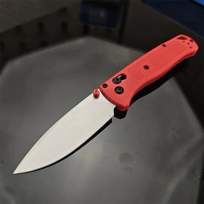 Bugout AXIS Lock BM 535 Folding Knife 440C Blade Nylon Fiber Handle Pocket EDC Outdoor Camping Knife Black Blade / White Blade