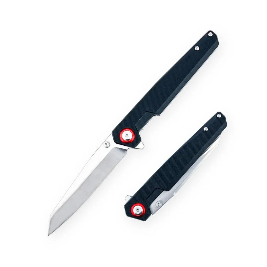 EDC Folding Knife with Clip Lightweight Pocket Knife G10 Handle Multi-functional  Adventure Rescue Cutting Knife Good Gift Items