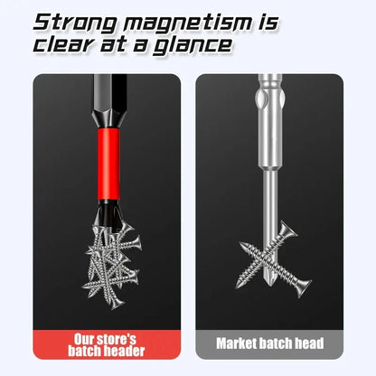 5/12Pcs Magnetic Screwdriver Bits Set Non-slip Shockproof Phillips Impact Hex Shank Alloy Steel for Power Tools