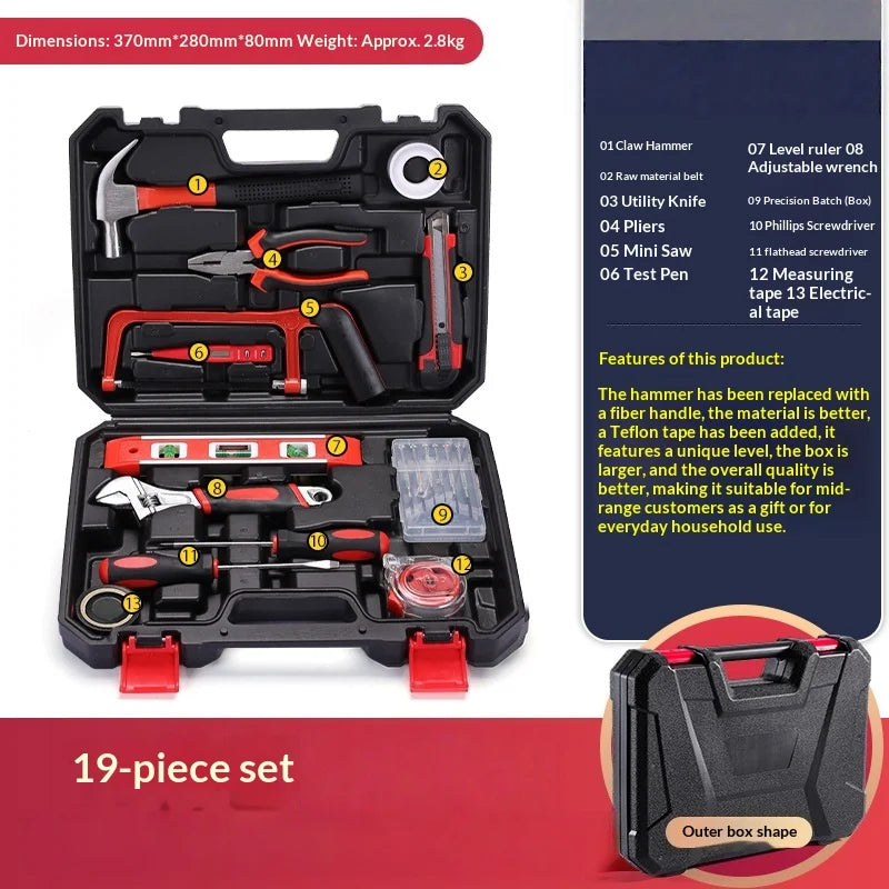 Household Hardware Tool Set Combination Manual Repair Electrician Tools Sheik Mainland Socket Set 육각렌치세트 신기한 공구 Herramientas 공구