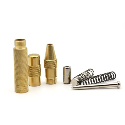 Automatic center punching woodworking marking tool, metal drill bit woodworking pressing teeth fixed-point punching marking tool