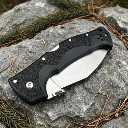 EDC Portable Pocket 62 Folding Knife AUS10A Blade Nylon Fiber Handle Outdoor Barbecue Fishing Jungle Hiking Wild Exploration Multi-functional Practical Tool