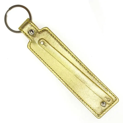 50pcs/lot PU Leather Keychain with 8mm Slide Bar Keyrings Key Holder Fit for 8mm DIY Slide Charms