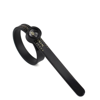 Ring Sizer with Magnifier US UK EU HK Size Scale Finger Measuring Ruler Professional Jewelry Ring Size Tool