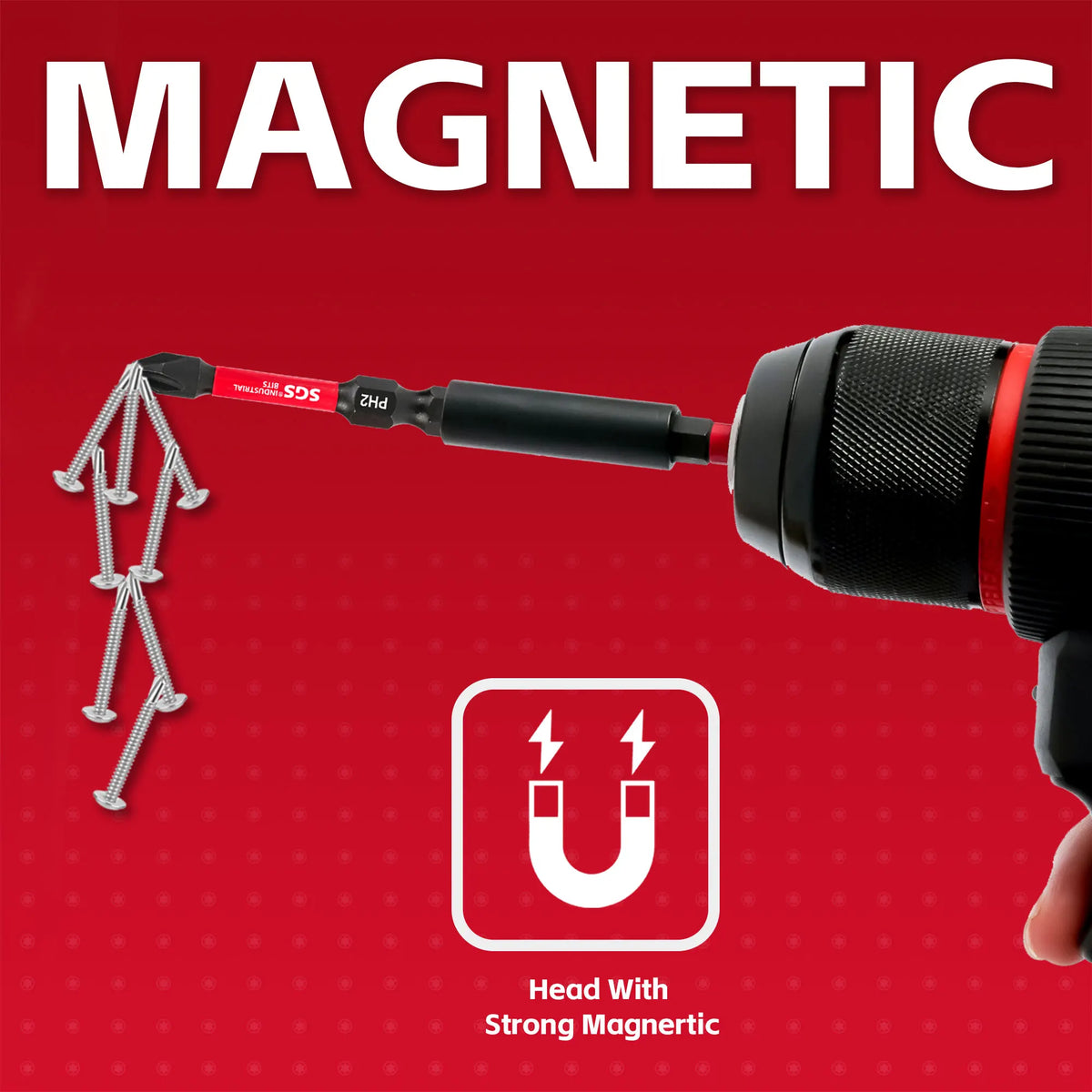 10/20 Pieces of S2 Alloy Tool Steel Bits, Super Strong Magnetic Ph2, 50mm Standard Length, Rust-Resistant, Wear-Resistant, Impact-Resistant, Portable in a Box, a Complete Set for Multi-Scenario Repairs and Assembly