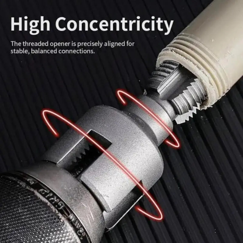 1Pc Pipe Thread Cutting Tool Integrated Internal & External Pipe Threading Tool Electric Drill Compatible PVC Pipe Threader Kit