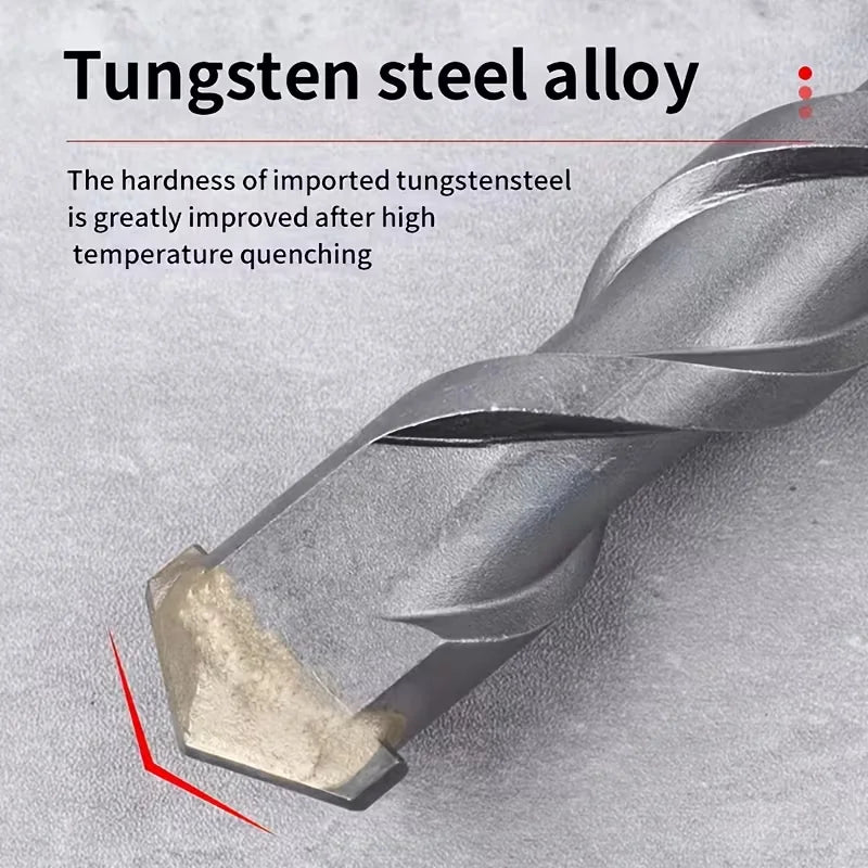5Pcs Masonry Drill Bit Set, 4‑10mm Carbide Tip Concrete Drill Bits for Brick, Stone, Tile, Wall, Masonry Drilling Tool