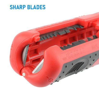 TINSOL Cable Wire Stripper Cutter Pliers Multifunctional Portable Antiskid Handle Hand Tool Hardware Tool Strip Pen Clip for Use