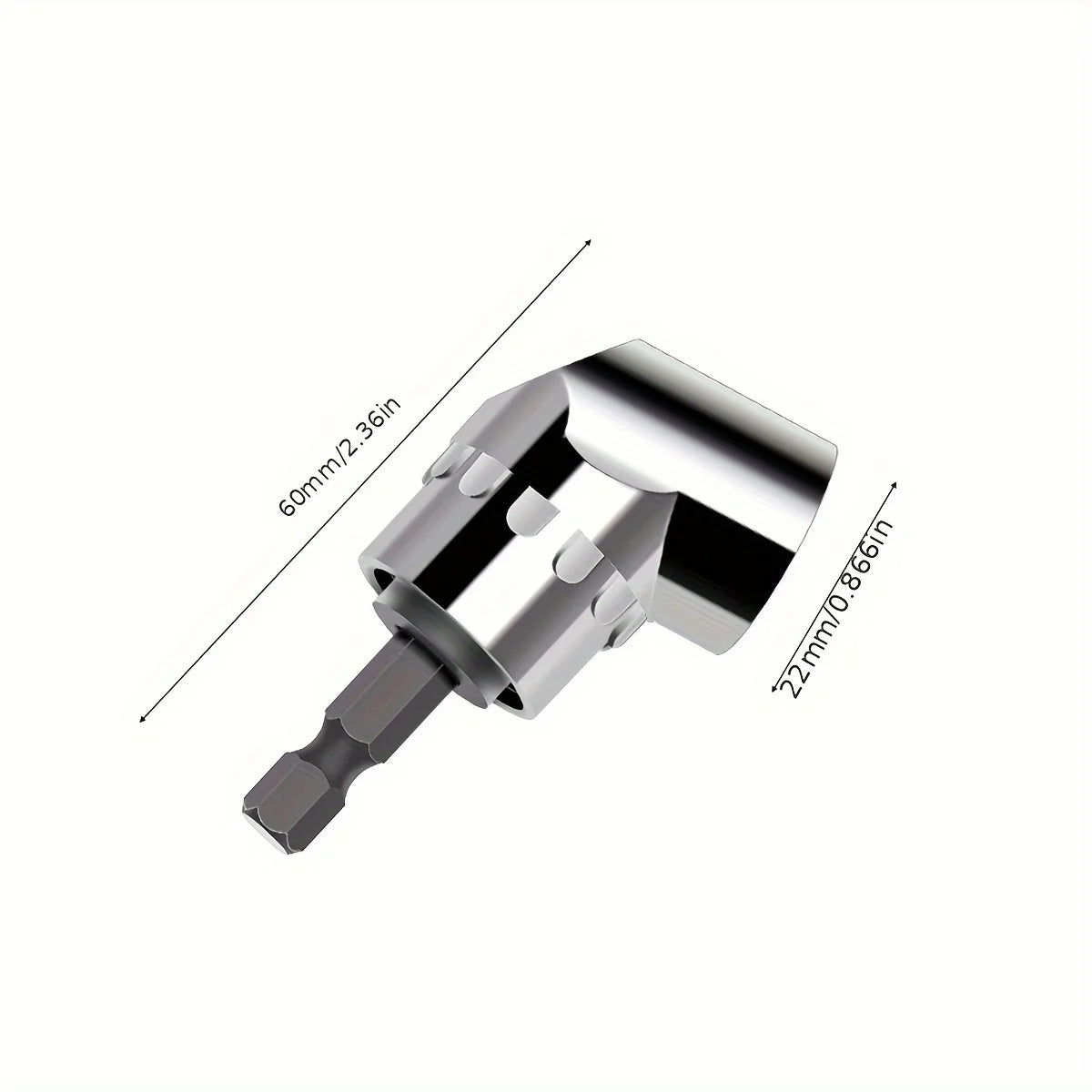 1pc Right Angle Drill 105 Degree Right Angle Driver Angle Extension Power Screwdriver Drill Attachment 1/4inch Hex Bit Drill Bit