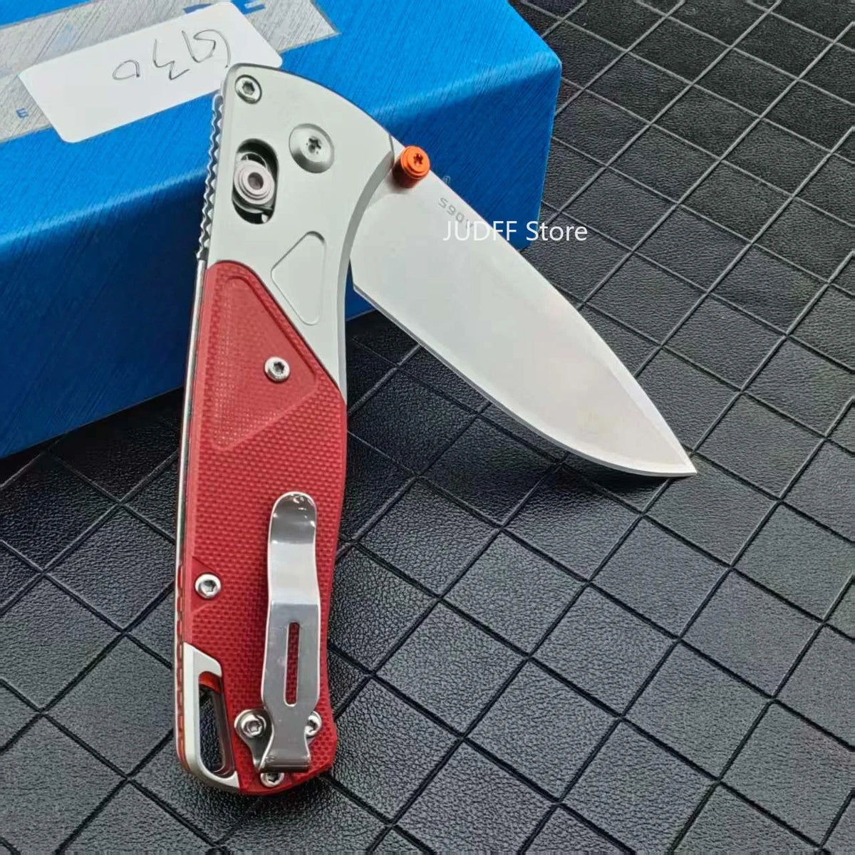 BM 535-9 Practical Foldable Pocket Cutting Knife Premium D2 Tool Steel Blade Manual Open Folding Knife For Outdoor Camping Hiking Backpacking Trips EDC Carry Tool
