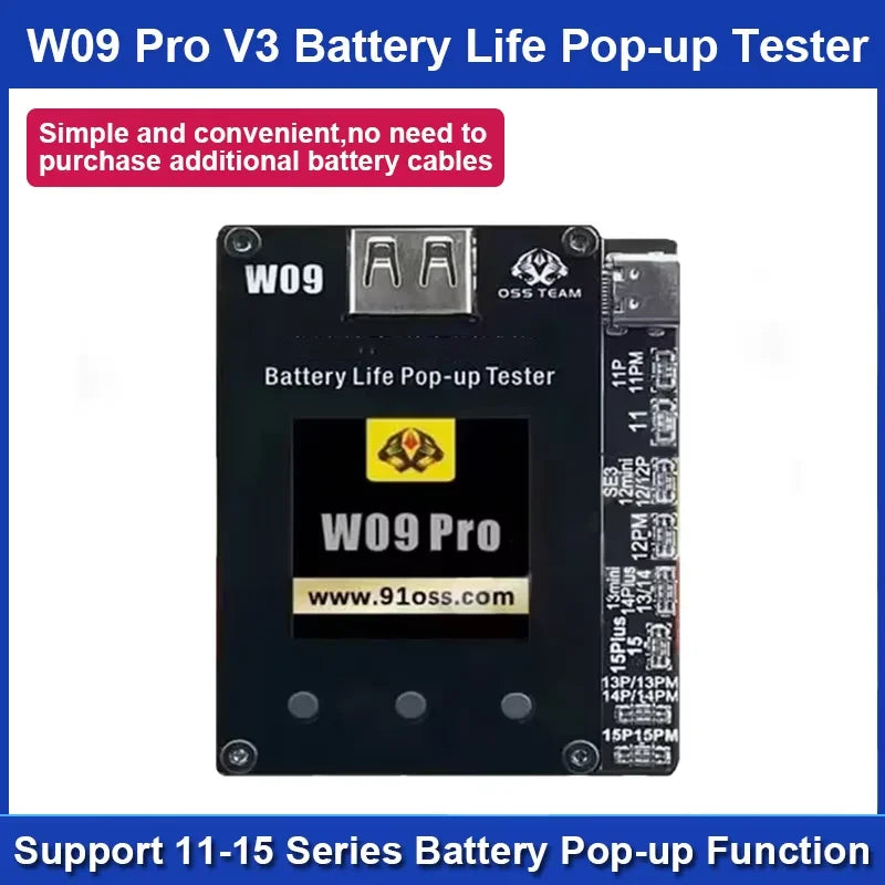 NEW OSS W09 Pro V3 Battery Tool for iPhone 11-15
