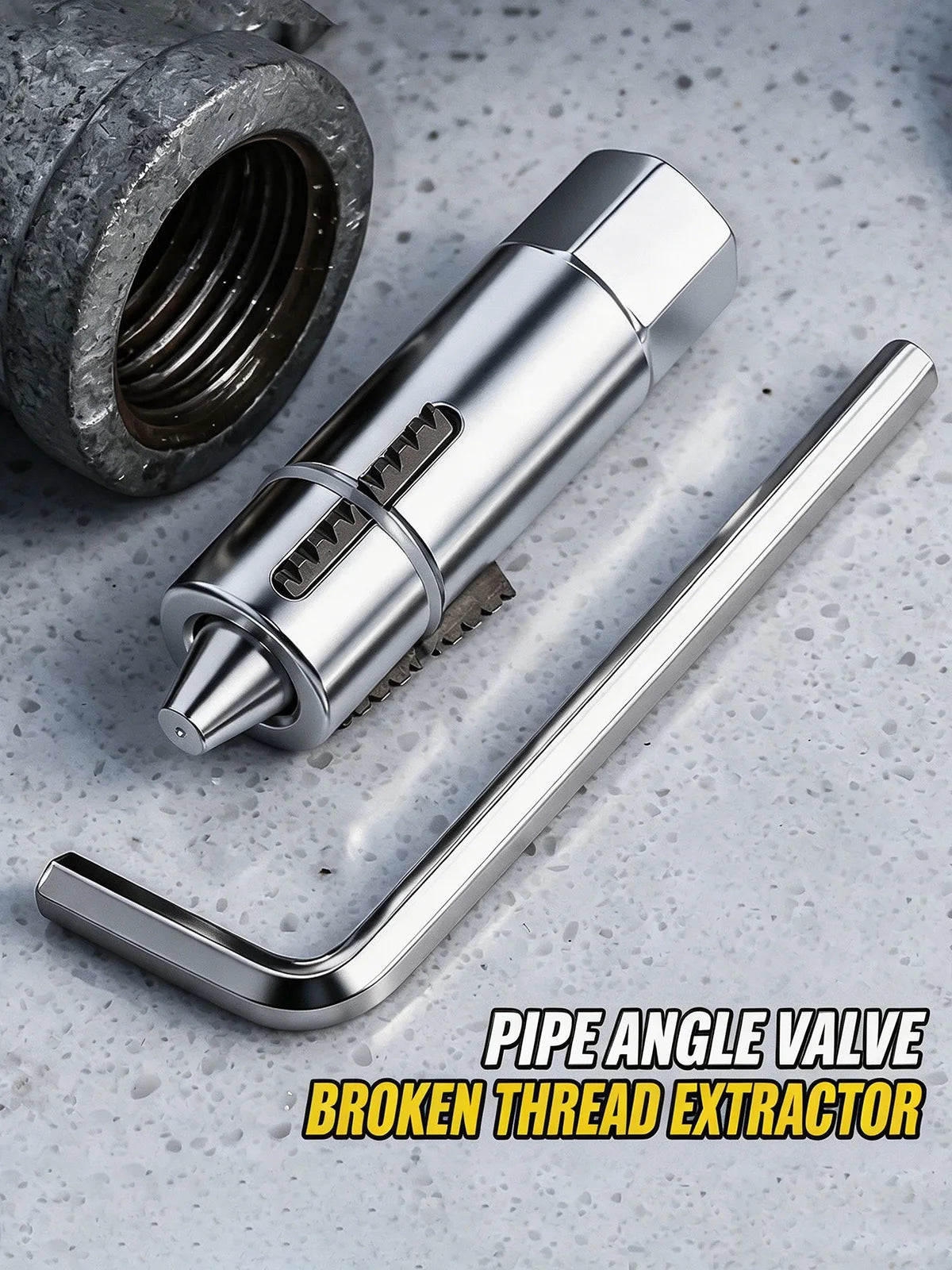 Broken Pipe Extractor Tool Adjustable Faucet Valve Damaged Thread Remover High Hardness Anti Slip Repair Accessories For Water