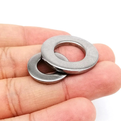 HZYUEGOU M1.6 M2 M2.5 M3 M3.5 M4 M5 M6 M8 M10 M12 M14 M16 M20 M24 GB97 A4 316 Stainless Steel Flat Washer Plain Gasket Ring