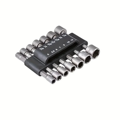 14pcs 5mm-12mm Hex Sockets Sleeve Nozzles Nut Driver Set Screwdriver Set Schroevendraaier Set Bits Sets Tools Socket Wrenches
