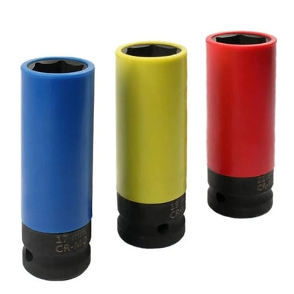 17/19/21mm Hex Sockets Pneumatic Wrench Tire Screw Sleeve Drive Wheel Protector Impact 1/2 Inch Sleeve Nut Socket Tool