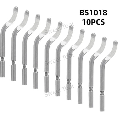 Deburring Tool Metal Handle with 1/10/11 Swivel Blades Burr Removal Reamer Tool for Plastic Metal Copper PVC Resin 3D Printing