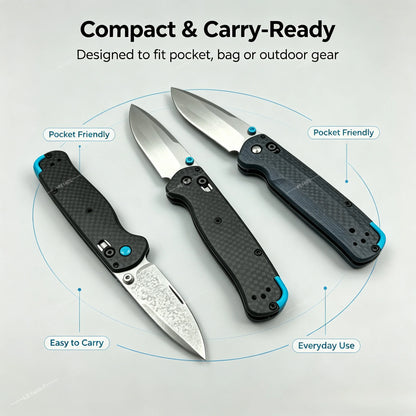 BM 485+535 Portable Multi-functional Tool - Compact EDC Pocket Knife, Featuring Ergonomic Handle, Lightweight and Durable, Suitable for Camping and Fishing.