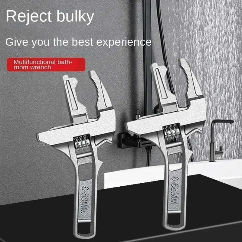 Adjustable Universal Wrench Tools Open-end Spanners Alloy Large Repair Hardware Tool for Home Improvement