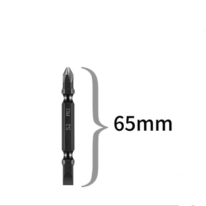Premium S2 Alloy Steel 2-in-1 Screwdriver Bits High Hardness Strong Magnetic Cross Slotted Bit Set for Home & Car Repair