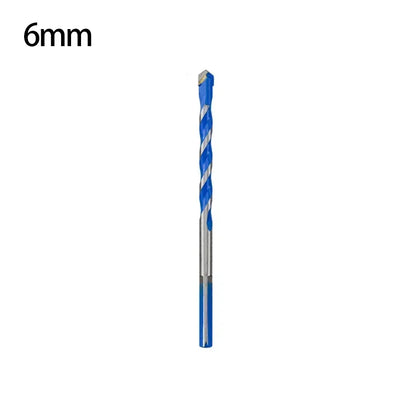 Blue Multifunction Carbide Masonry Drill Bit,Triangle Shank Tile & Concrete Drill Bits for Ceramic, Brick, Glass & Wood Drilling