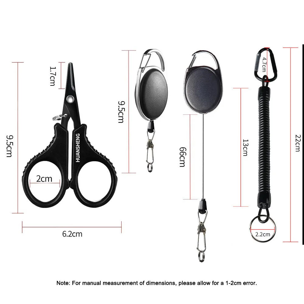 1set Titanium Coating Stainless Steel Fishing Scissor Plier Cut PE Braid Line Cutter Plies Carp Outdoor Fishing Accessories Tool