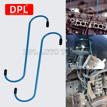Car Brake Caliper Hooks Auto Brake Caliper Hangers Hooks with Rubber Tips Universal Tools for Brake Bearing Axle Suspension Work