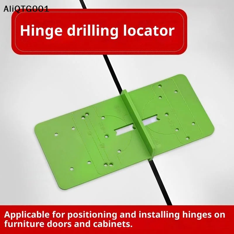 Woodworking Hinge Hole Drilling Guide Boring Jig Drill Template Locator Tool for Precise Cabinet & Furniture Making