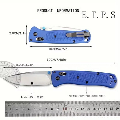 BM 535 EDC Folding Pocket Knife Drop-Point Blade Nylon Wave Fiber Handle Outdoor Hunting Camp Survival Multifunctional Tools