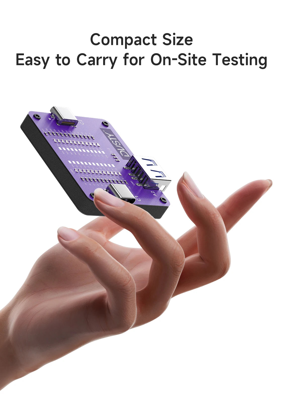 DUSTY TC-24 Type-C Cable Tester CR2032 Battery Powered 24 Pin Fast Charging Wire Continuity Checker For Phone Repair Tools