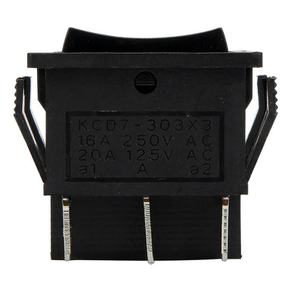 KCD7-303 perforate 28 x 31 mm 9 pin ON - OFF - ON boat rocker switch power switch