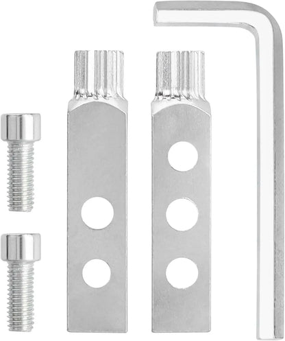 Pipe Stripped Screw Set, Water Faucet Broken Wire Extractor & Stainless Steel Wrench Handle Damaged Nipple Easy Out Remover Tool
