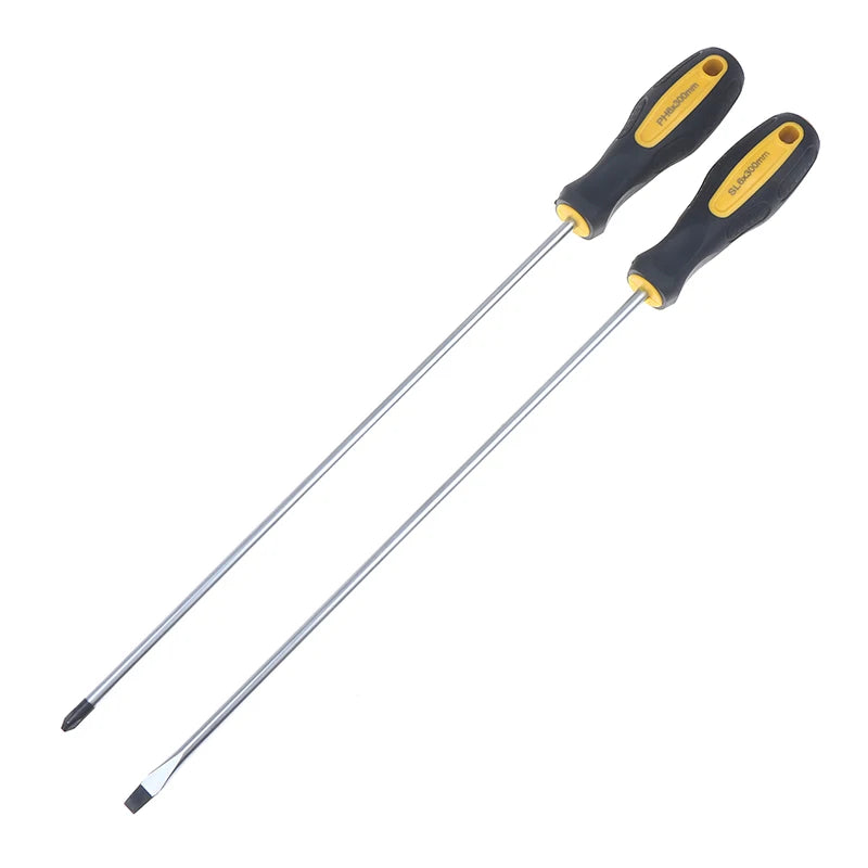 Long Handle Screwdriver Slotted Cross Head Magnetic Screwdriver Bits Anti Slip Manual Tools Screw Driver Bolt DriverHot